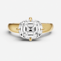 Old Miner East-West Compassss Set Engagement Ring