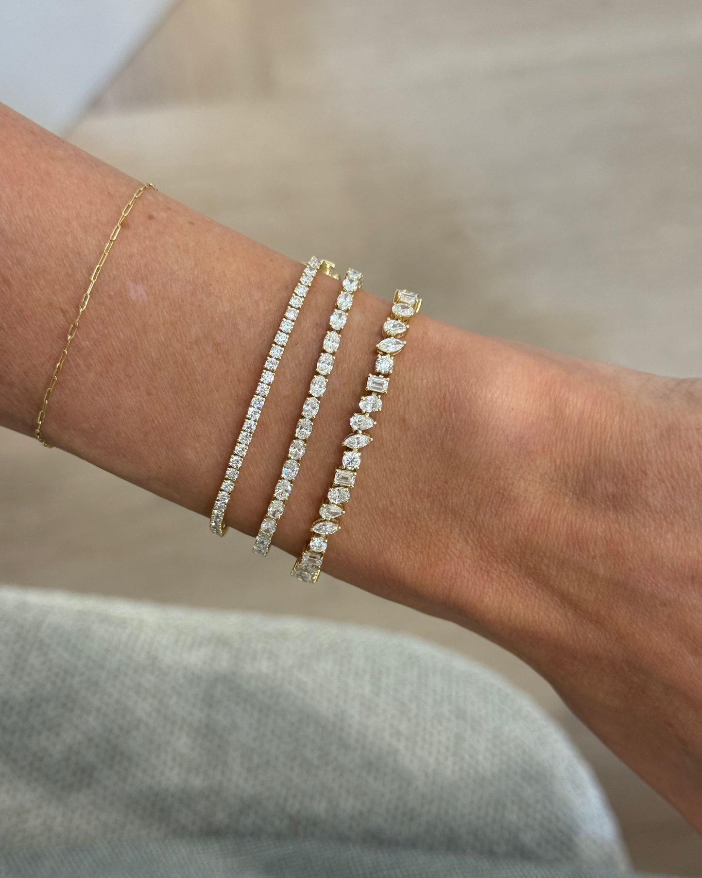 5.00ct Fancy Diamond Tennis Bracelet