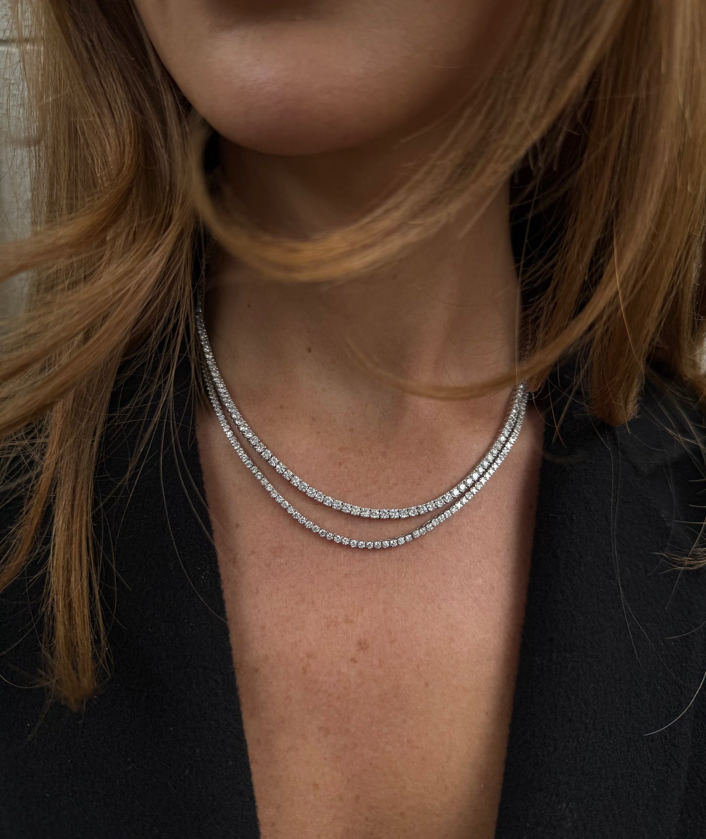 8.00ct Total Diamond Weight Tennis Necklace
