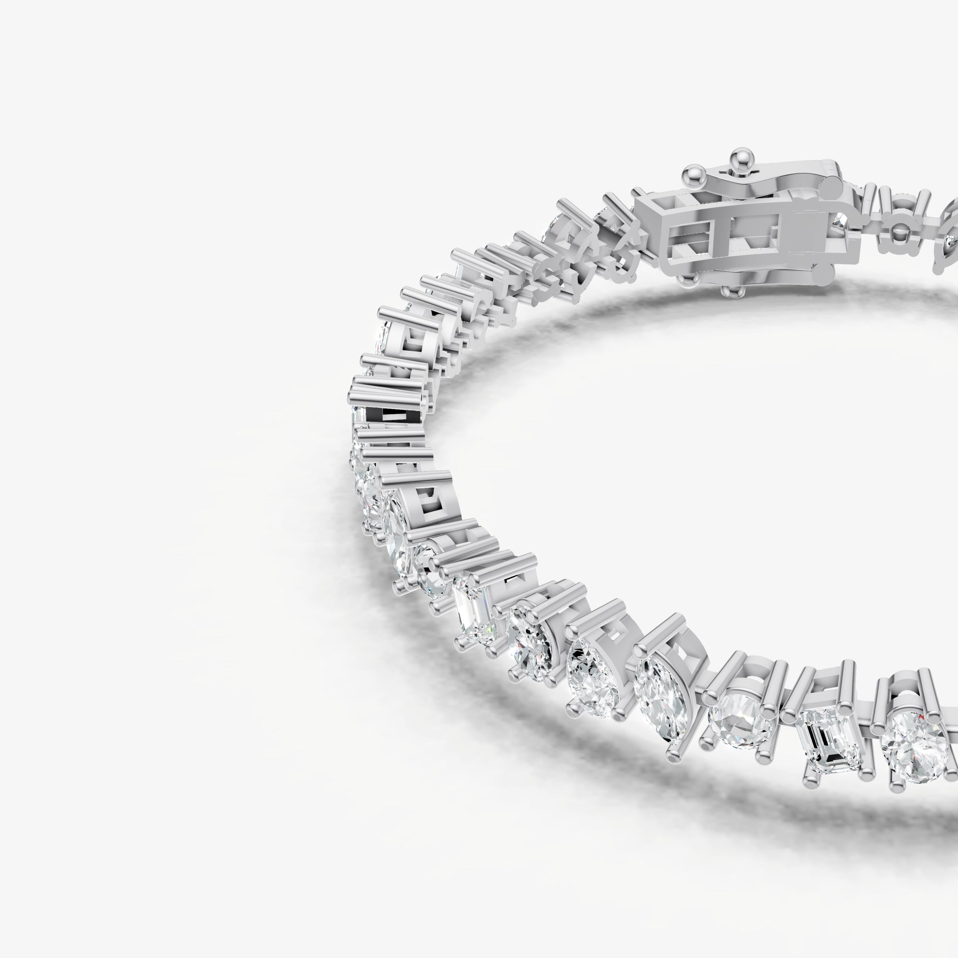 5.00ct Fancy Diamond Tennis Bracelet