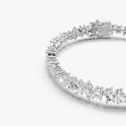 5.00ct Fancy Diamond Tennis Bracelet