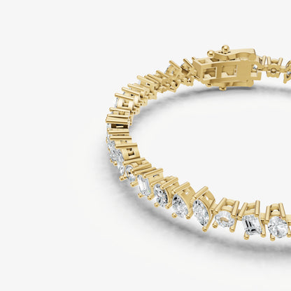5.00ct Fancy Diamond Tennis Bracelet