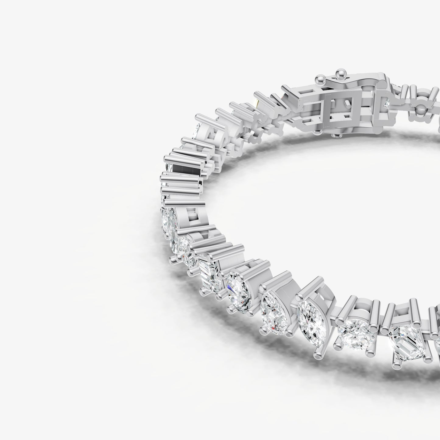 7.00ct Fancy Diamond Tennis Bracelet