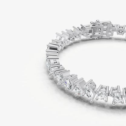 7.00ct Fancy Diamond Tennis Bracelet
