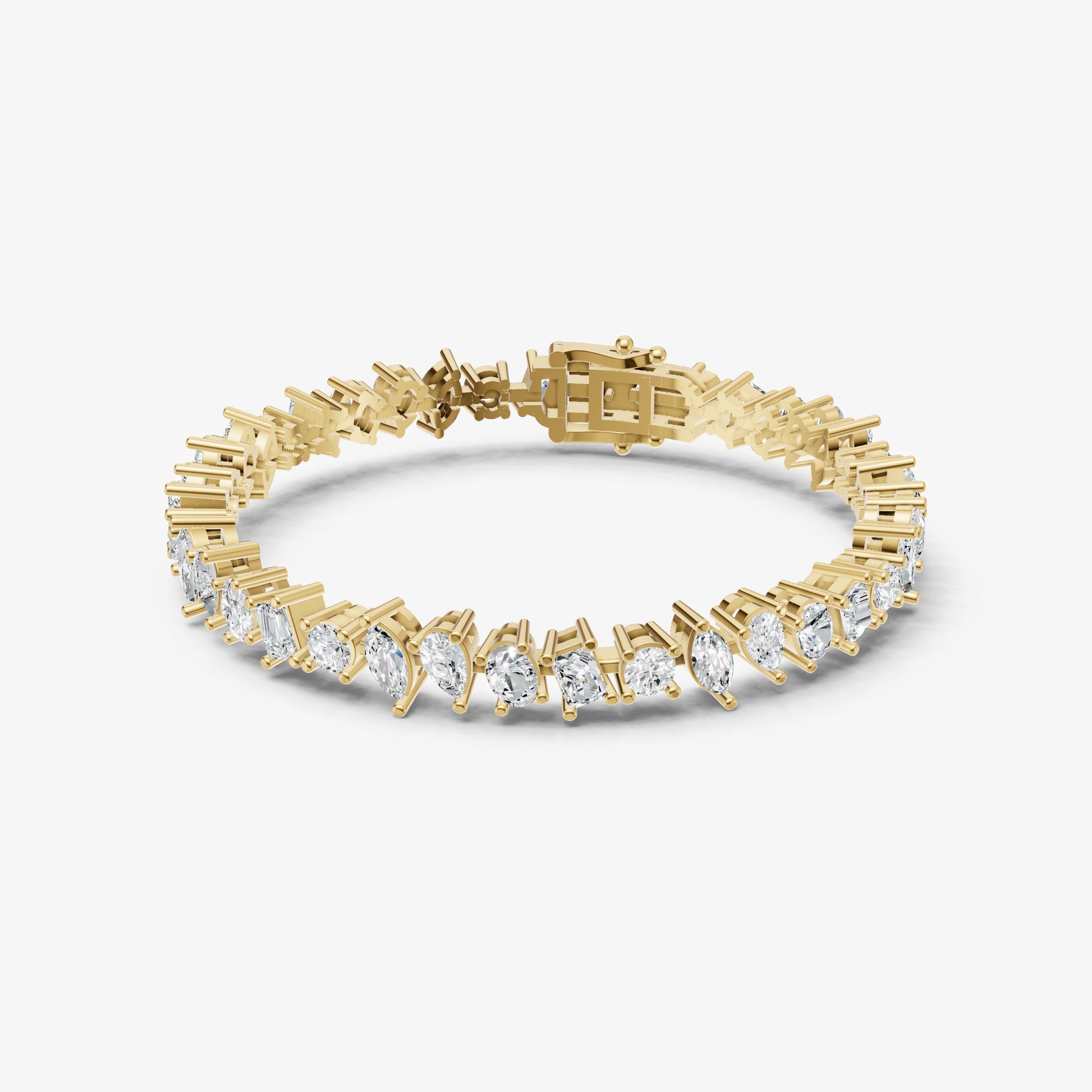 7.00ct Fancy Diamond Tennis Bracelet
