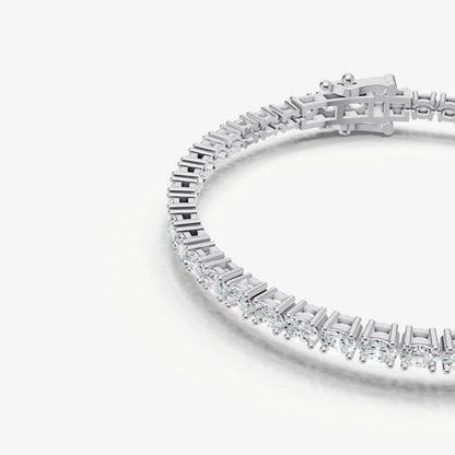 4.00ct Total Diamond Weight East-West Oval Tennis Bracelet