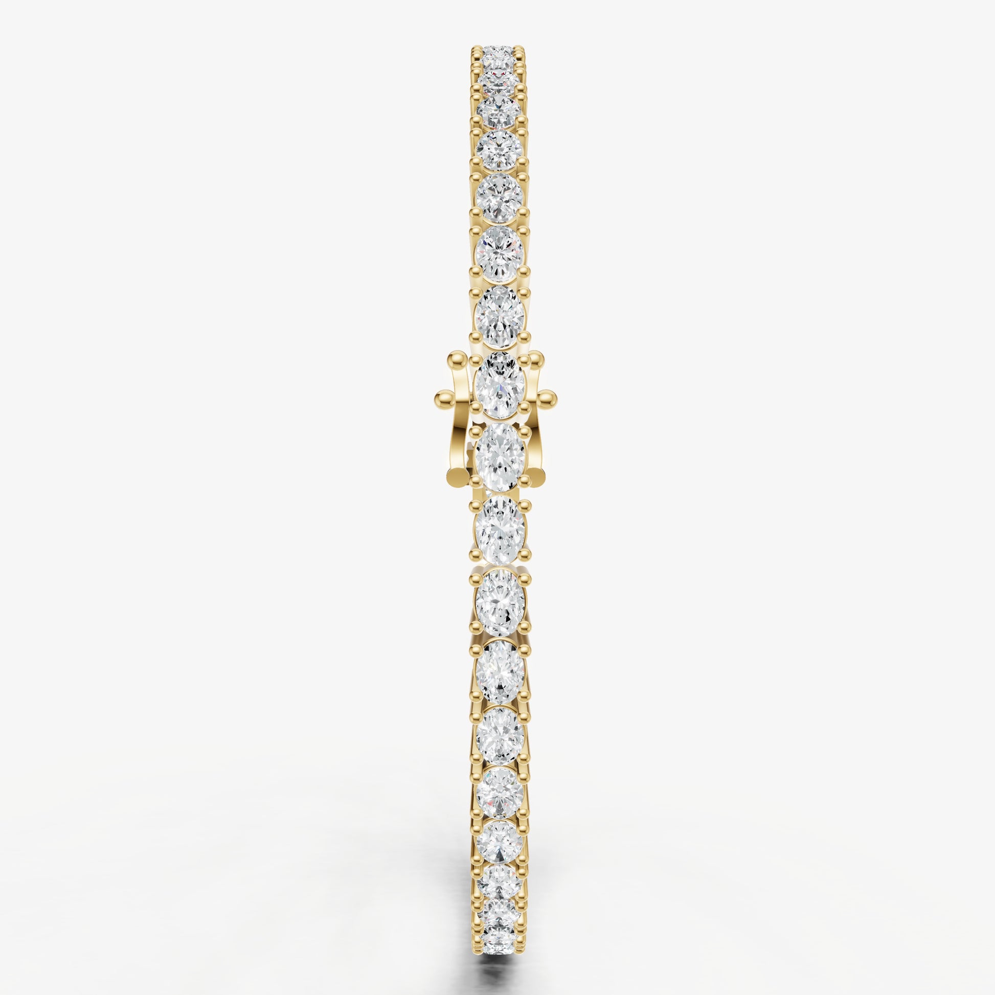 4.00ct Total Diamond Weight East-West Oval Tennis Bracelet