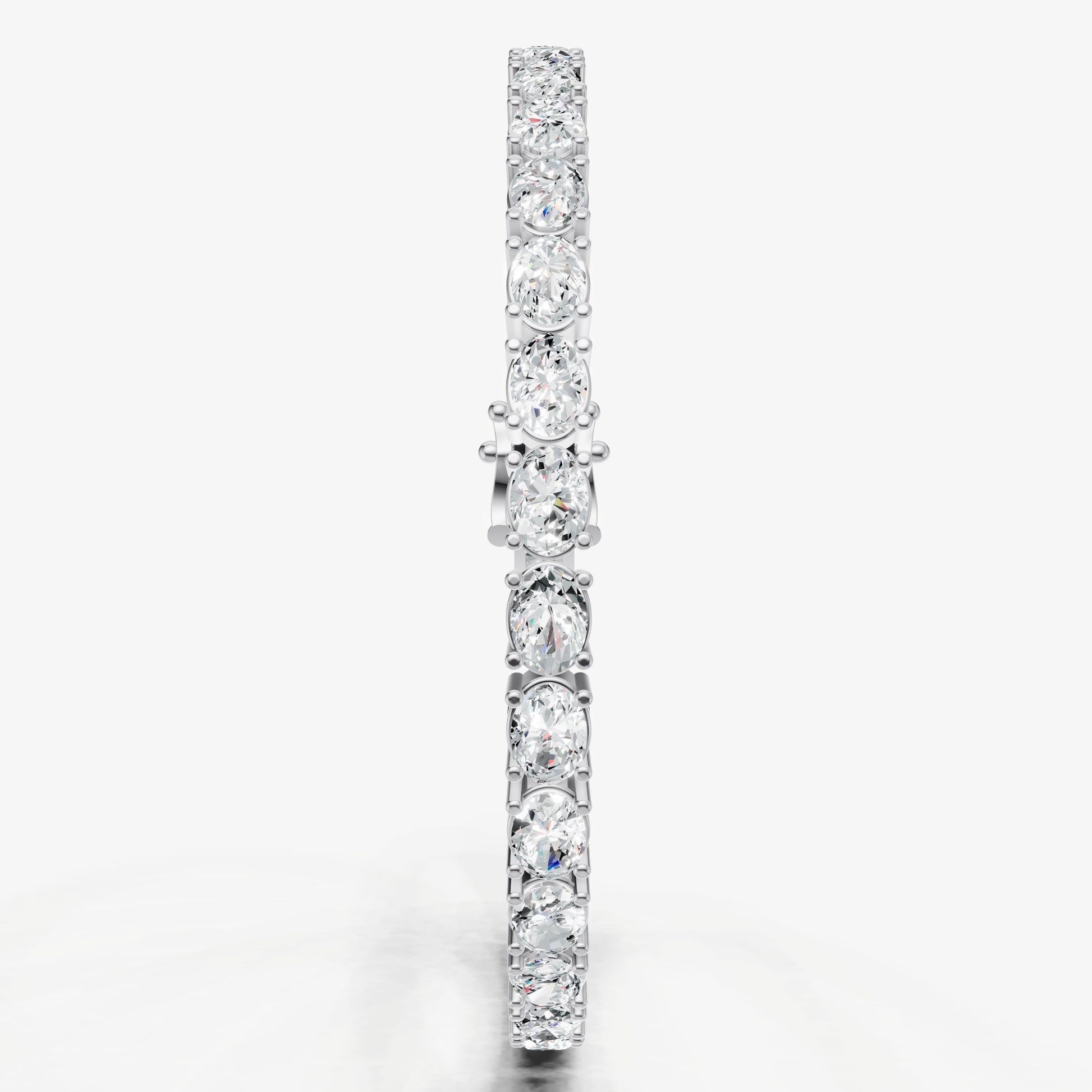 9.00ct Total Diamond Weight East-West Oval Tennis Bracelet