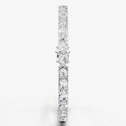 9.00ct Total Diamond Weight East-West Oval Tennis Bracelet