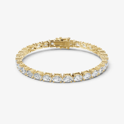 9.00ct Total Diamond Weight East-West Oval Tennis Bracelet