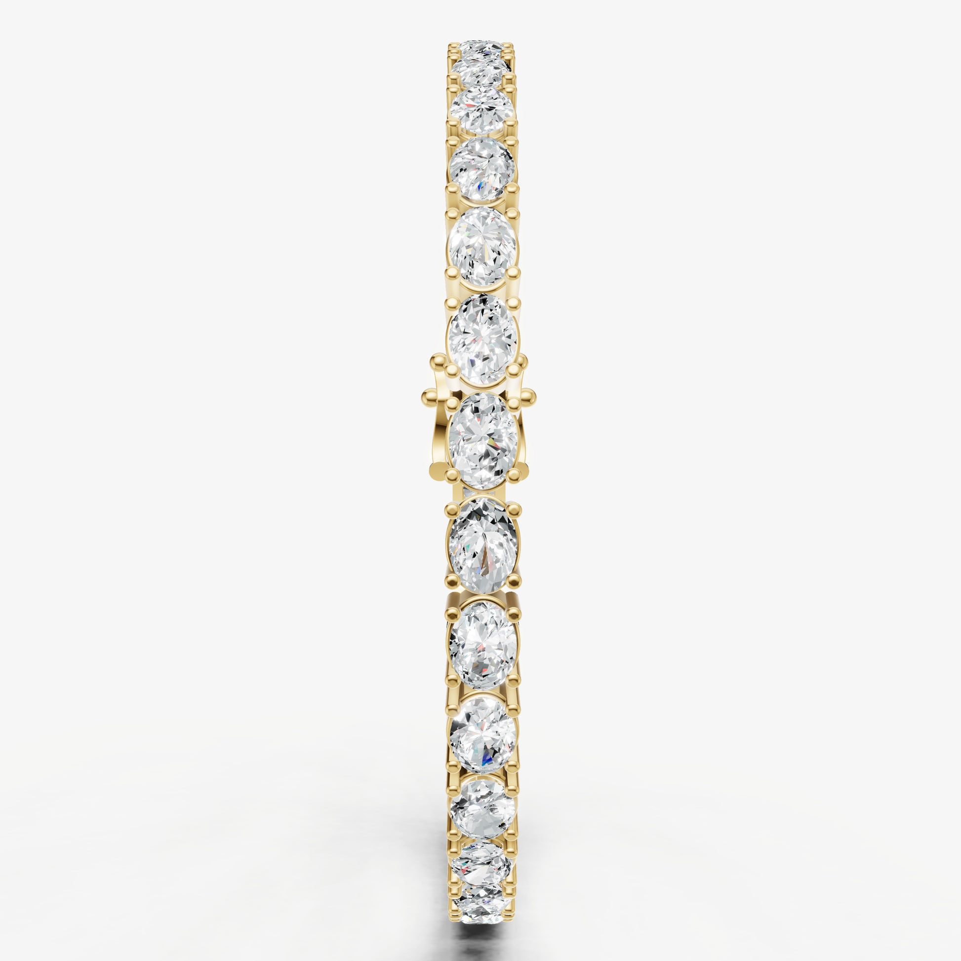 9.00ct Total Diamond Weight East-West Oval Tennis Bracelet