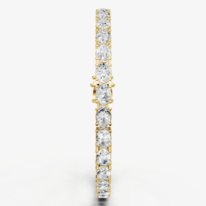 9.00ct Total Diamond Weight East-West Oval Tennis Bracelet