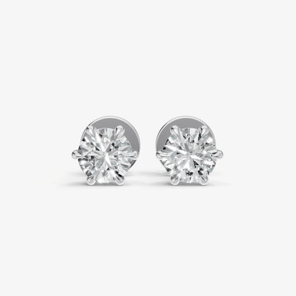 1.00ct Total Diamond Weight 6-Claw Diamond Stud Earrings