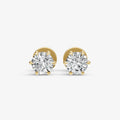 1.00ct Total Diamond Weight 6-Claw Diamond Stud Earrings