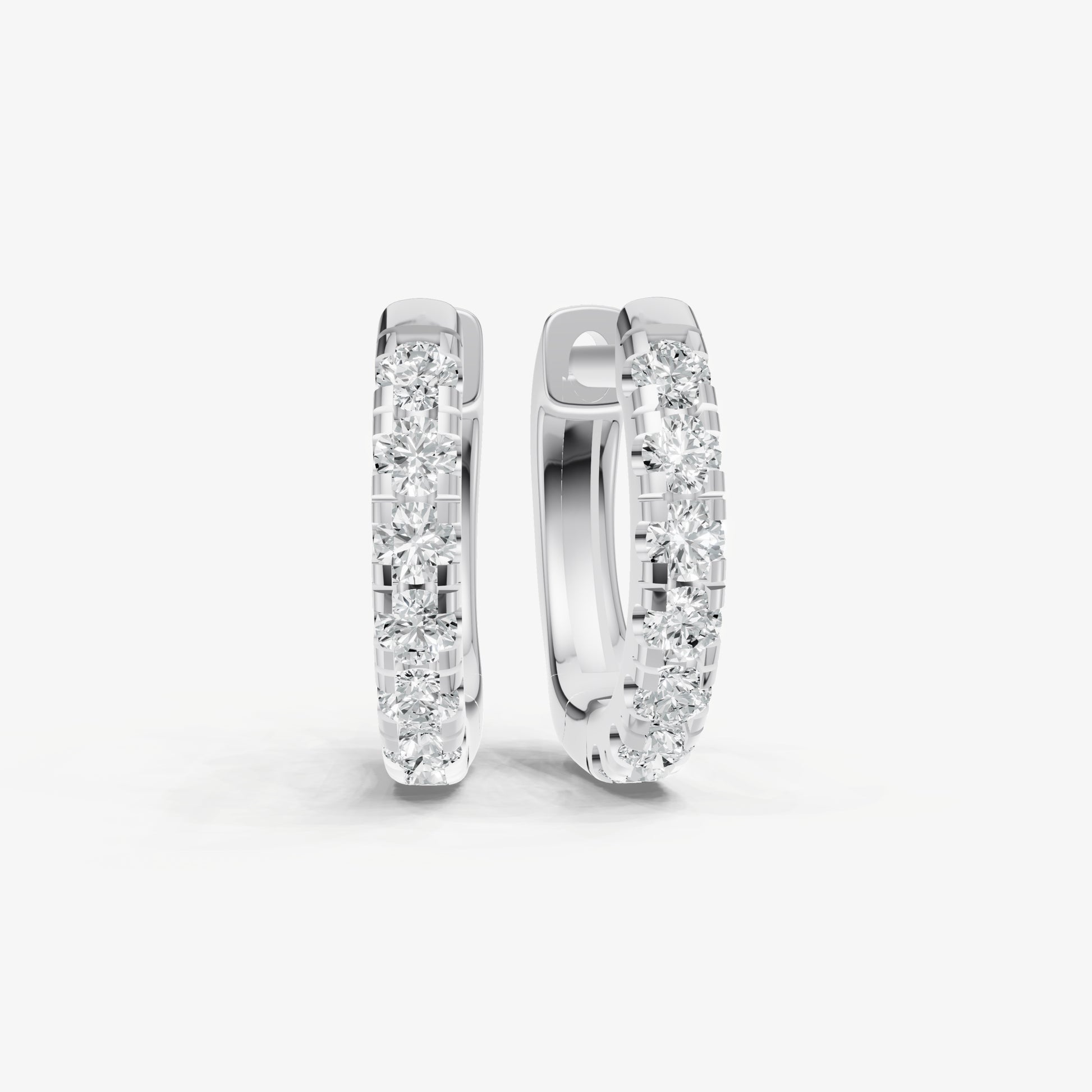 Petite 2pt Diamond Huggie Earrings Ð 8mm