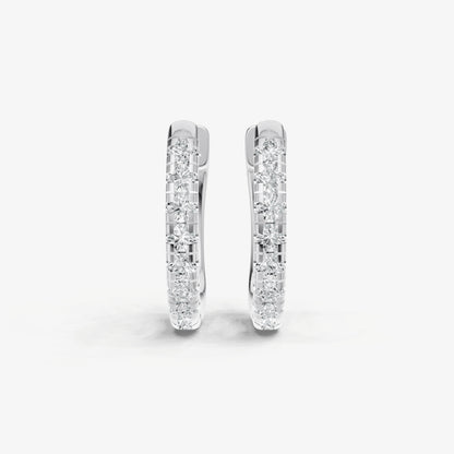 Petite 1pt Diamond Huggie Earrings Ð 8mm