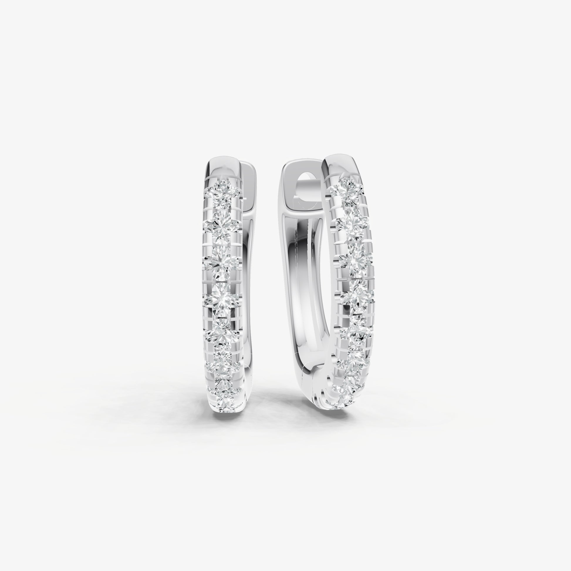 Petite 1pt Diamond Huggie Earrings Ð 8mm