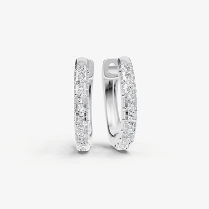 Petite 1pt Diamond Huggie Earrings Ð 8mm