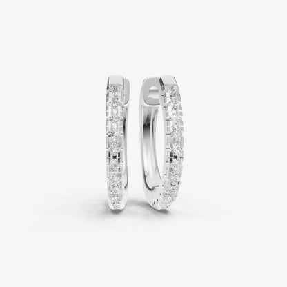 Everyday 1pt Diamond Huggie Earrings - 10mm