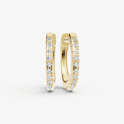 Everyday 1pt Diamond Huggie Earrings - 10mm