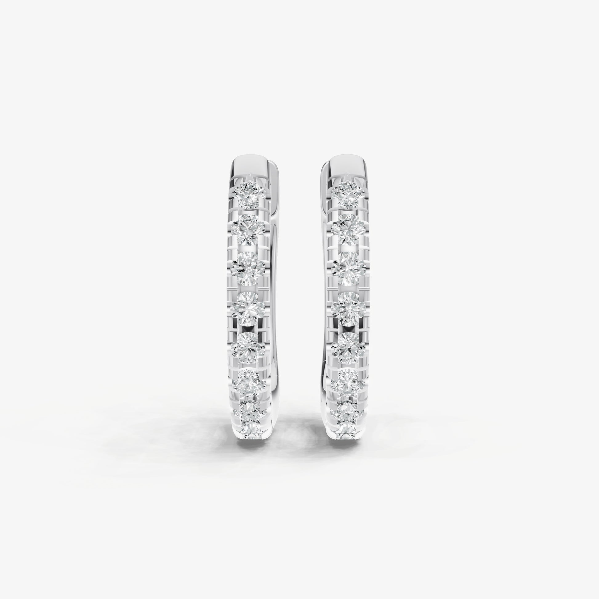 Everyday 2pt Diamond Huggie Earrings - 10mm