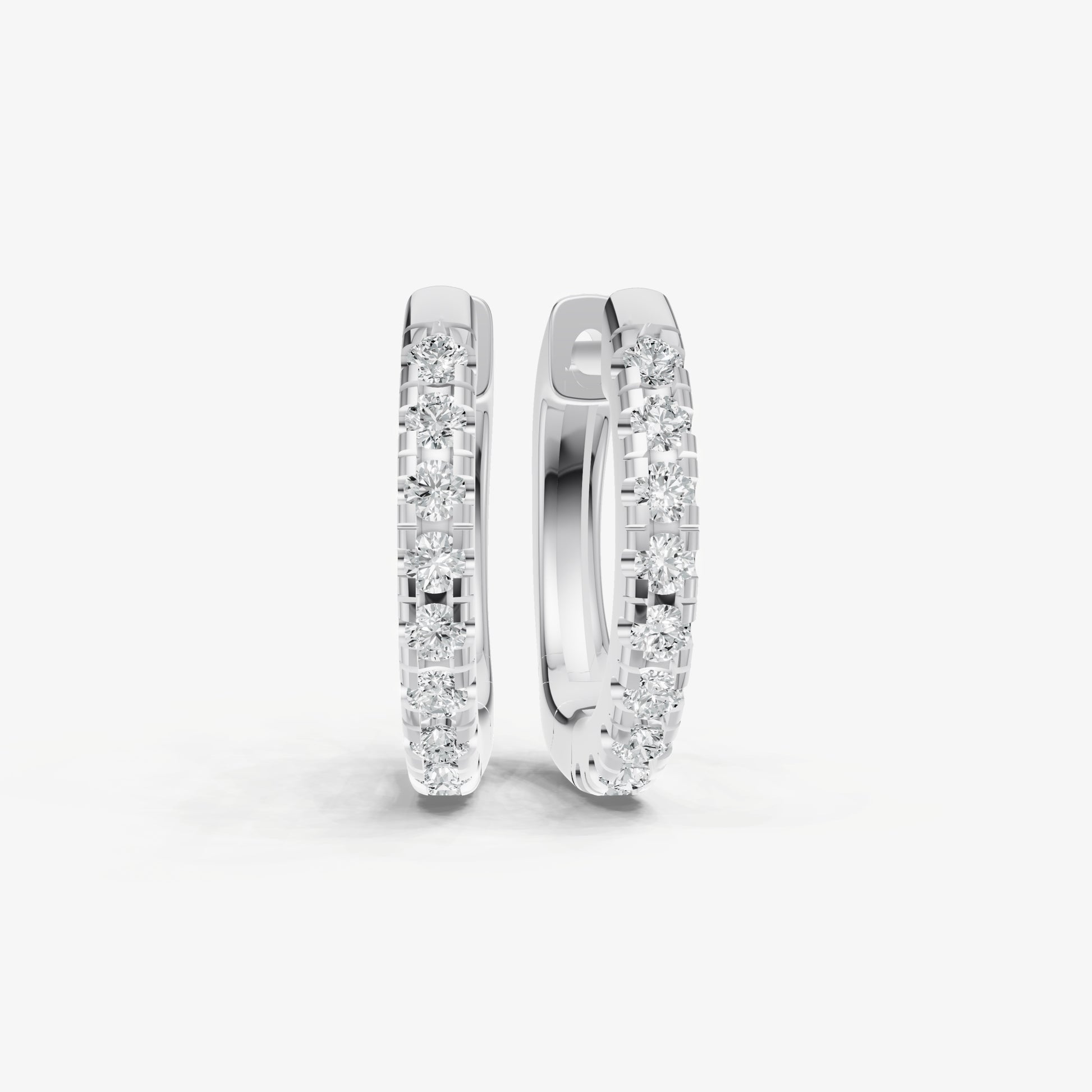 Everyday 2pt Diamond Huggie Earrings - 10mm