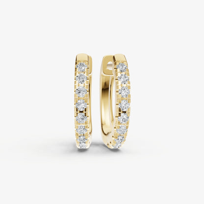 Everyday 2pt Diamond Huggie Earrings - 10mm