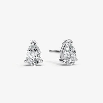 1.00ct Total Diamond Weight Pear Diamond Stud Earrings