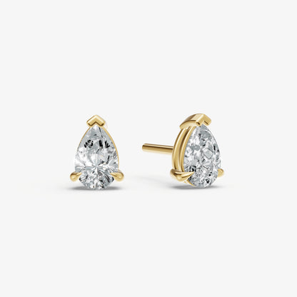1.00ct Total Diamond Weight Pear Diamond Stud Earrings