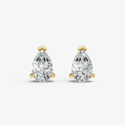2.00ct Total Diamond Weight Pear Diamond Stud Earrings