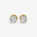 1.00ct Total Diamond Weight 4-Claw Diamond Stud Earrings