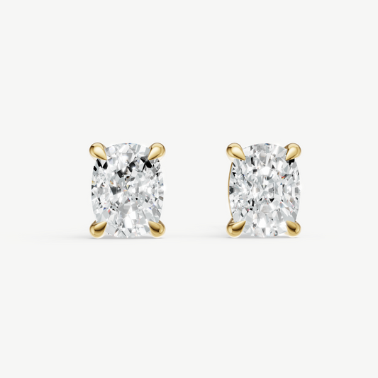 1.00ct Old Miner cut Four Claw Studs