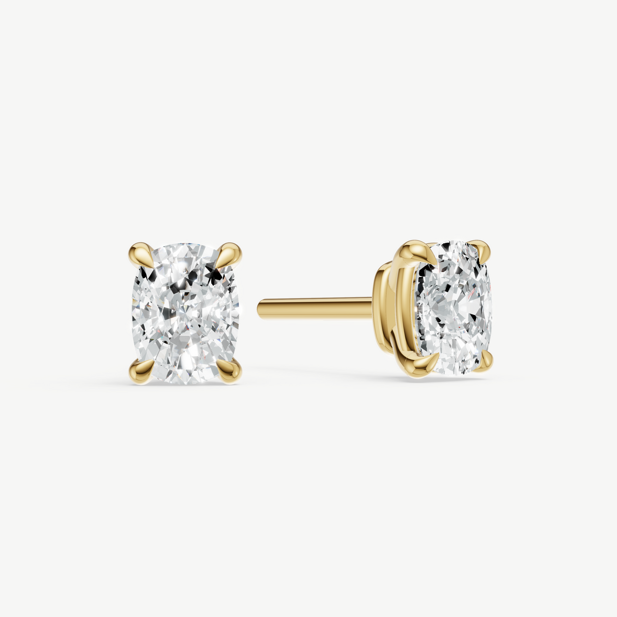 1.00ct Old Miner cut Four Claw Studs