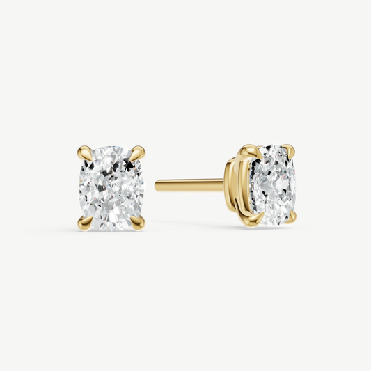 1.00ct Old Miner cut Four Claw Studs