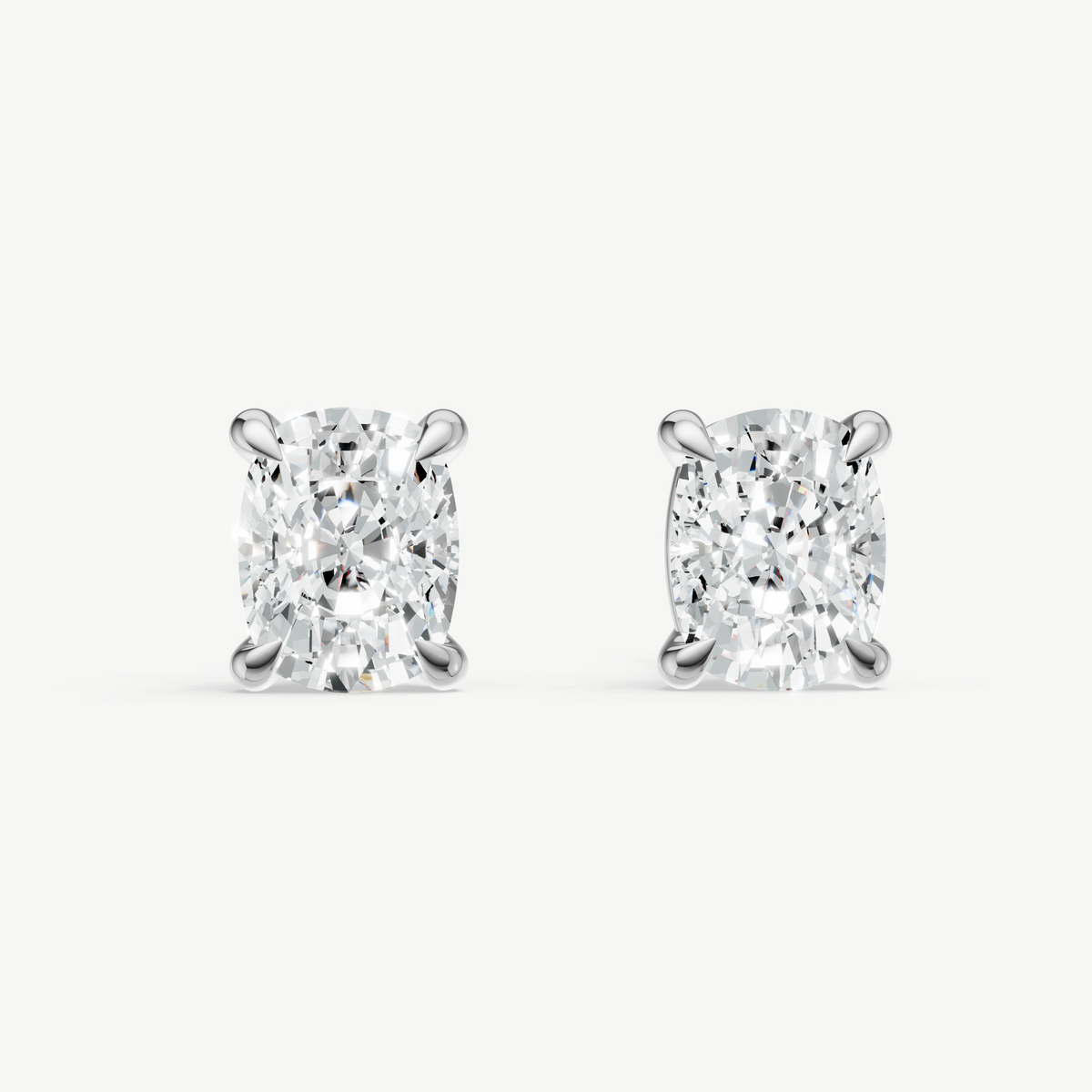 2.00ct Old Miner cut Four Claw Studs