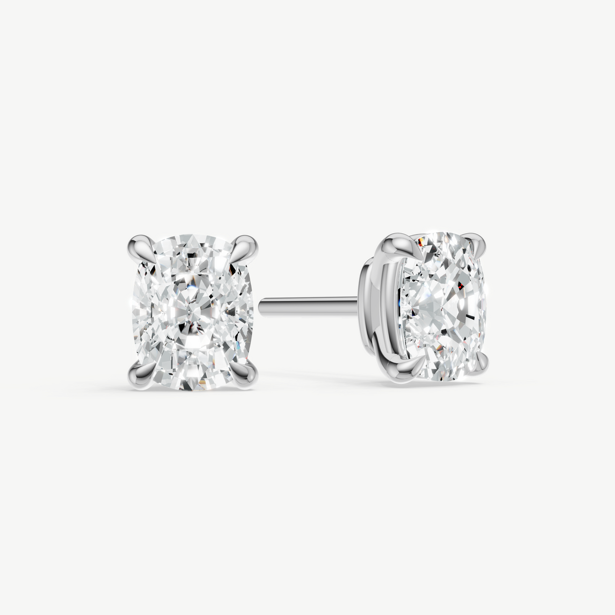 2.00ct Old Miner cut Four Claw Studs