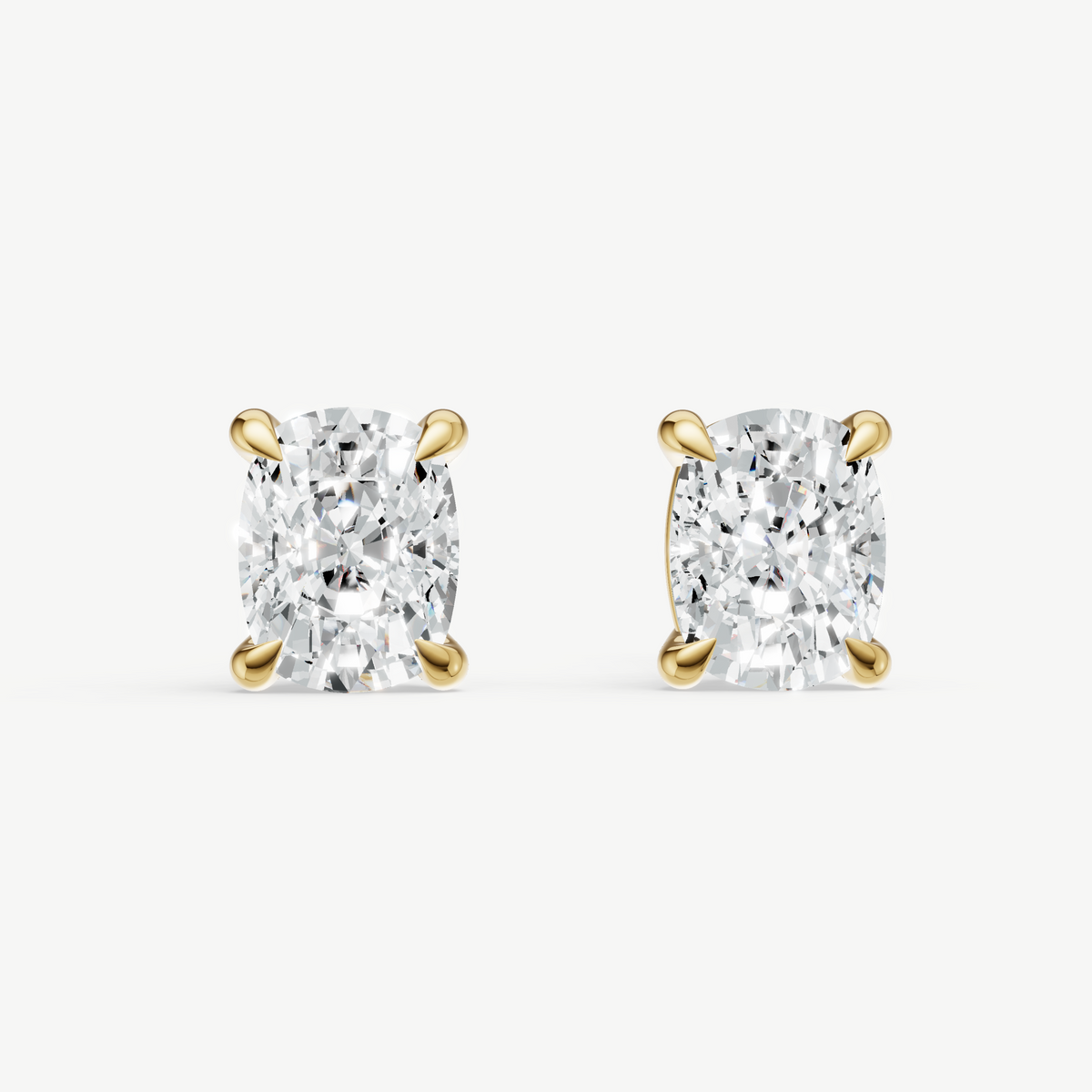 2.00ct Old Miner cut Four Claw Studs