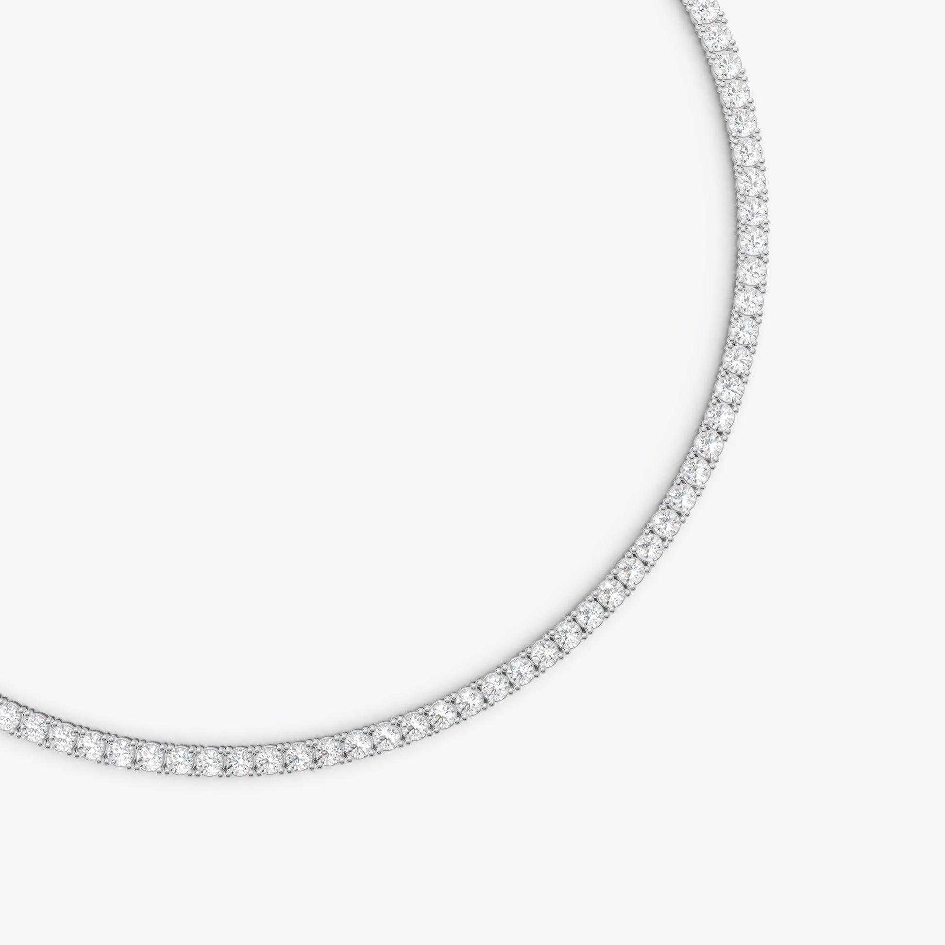 15.00ct Total Diamond Weight Tennis Necklace