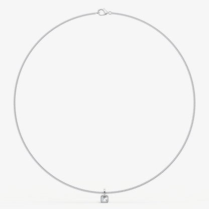 Signature Bezel Set Diamond Pendant Necklace