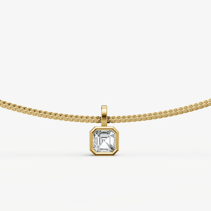 Signature Bezel Set Diamond Pendant Necklace