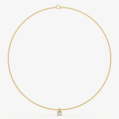 Signature Bezel Set Diamond Pendant Necklace