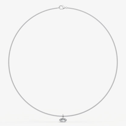 0.50ct Marquise Bezel Set Diamond Pendant