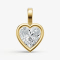 0.50ct Heart Bezel Set Diamond Pendant