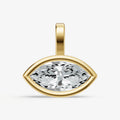 0.50ct Marquise Bezel Set Diamond Pendant