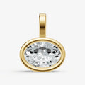 0.50ct Oval Bezel Set Diamond Pendant