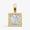 0.50ct Princess Bezel Set Diamond Pendant