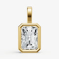 0.50ct Radiant Bezel Set Diamond Pendant