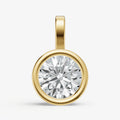 0.50ct Round Bezel Set Diamond Pendant