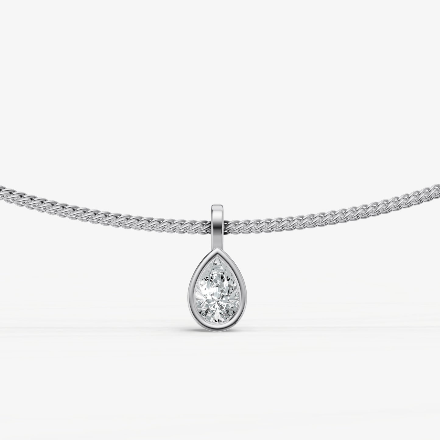 0.50ct Bezel Set Diamond Pendant