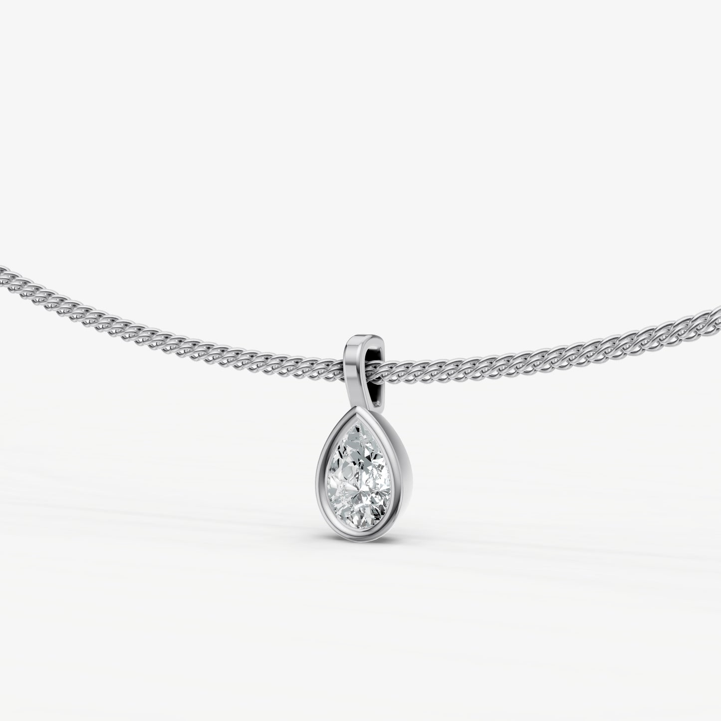 0.50ct Bezel Set Diamond Pendant